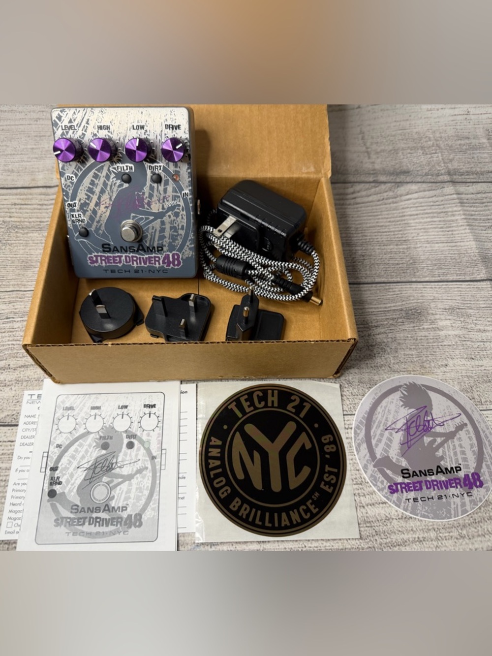 tech21 NYC Branded Cardboard Accessory Box - Brown with Black Logo